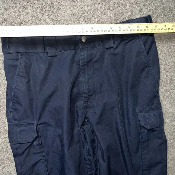 5.11 Tactical Cargo Pants Mens 34x35 Black Ripstop Utility Work Outdoor - Picture 6 of 7